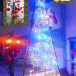 Árbol de los Deseos Lugar: Avenida Primero de Mayo, 1 Bis, chalet 13 Materiales utilizados: Árbol de 6 metros de altura hecho con madera natural tratada contra la lluvia, osos de peluches reciclados, farola de jardín también reciclada, estrella de madera hecha a mano, iluminación, bolas, guirnaldas navideñas.