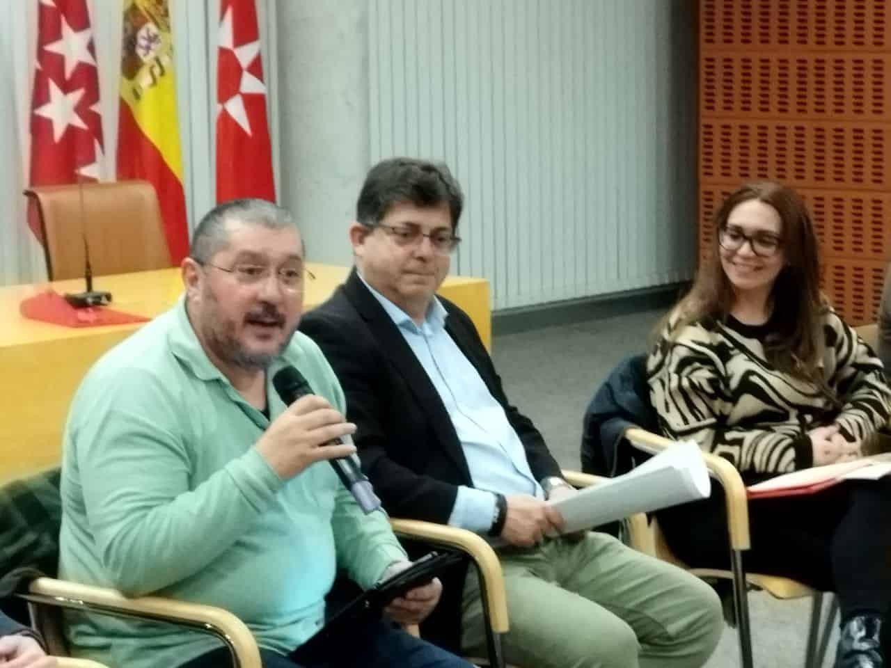 Ángel Otero, Alberto Cabeza y Aída Castillejo en el Consejo de Ciudad de diciembre de 2022