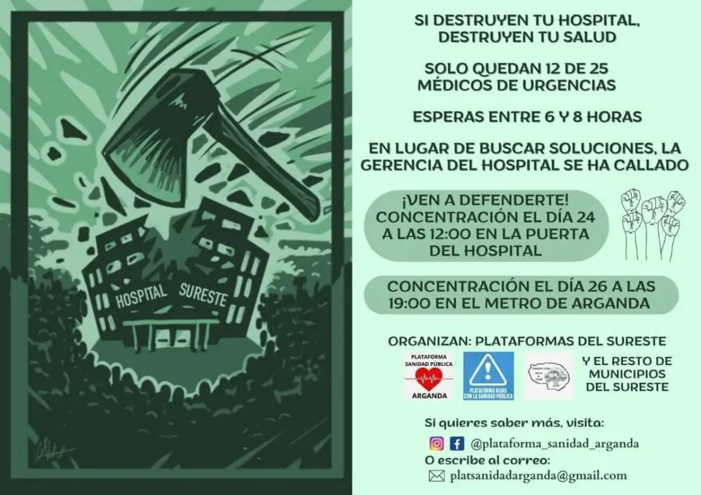 Movilizaciones en defensa del Hospital del Sureste