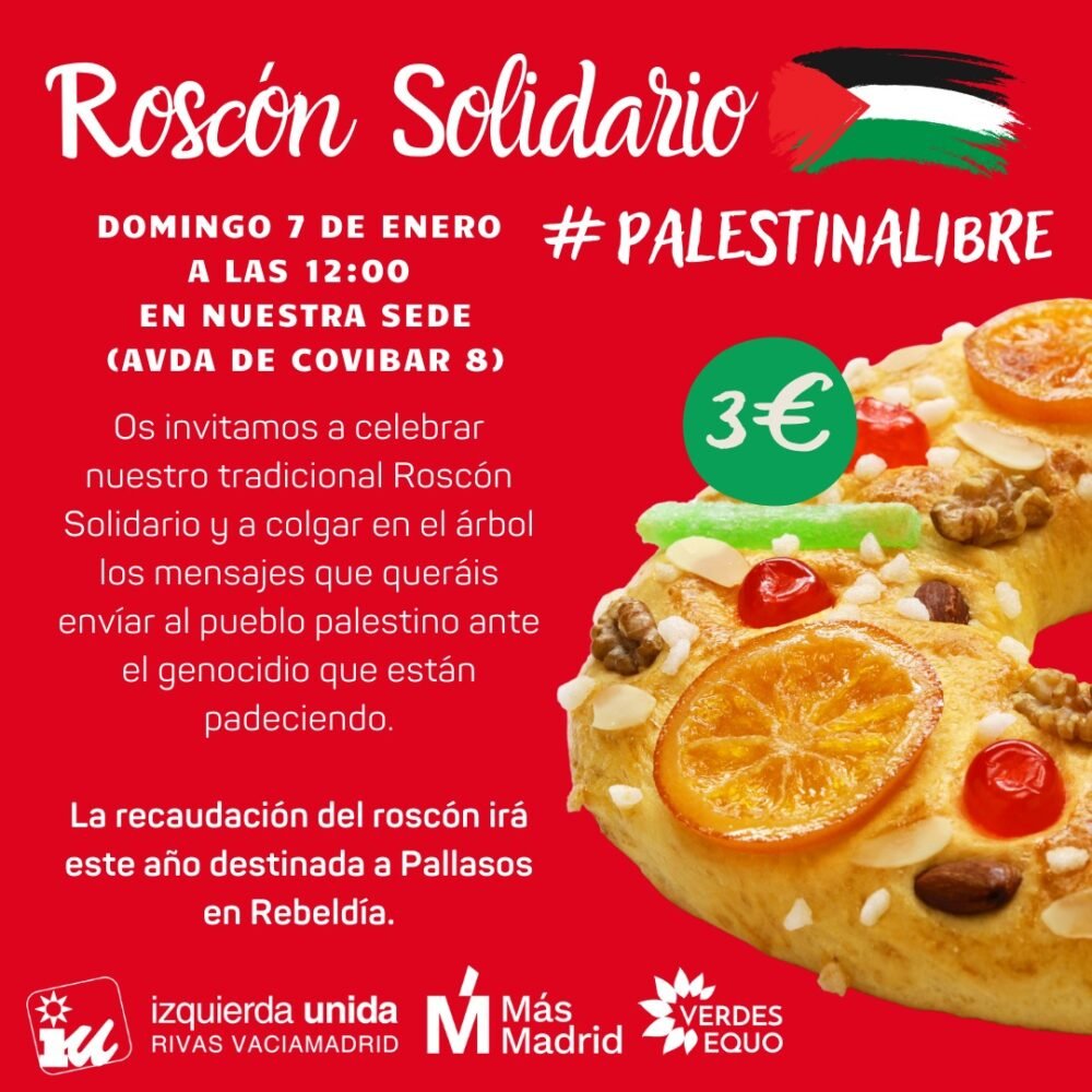 RosconSolidario 2024 IU celebra su roscón solidario