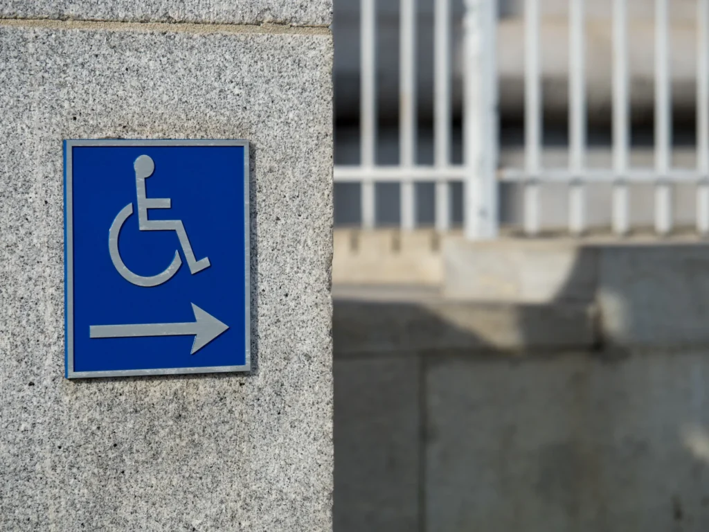 Historia del icono azul de la discapacidad