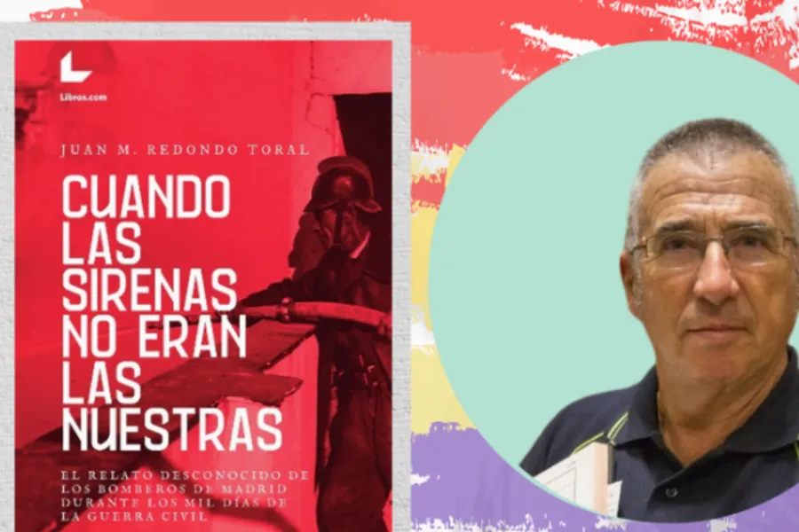 Cartel anunciador de la actividad del Ateneo Republicano de Rivas bomberos del Madrid republicano