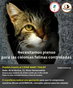 Rivanimal inicia una campaña de recogida de pienso