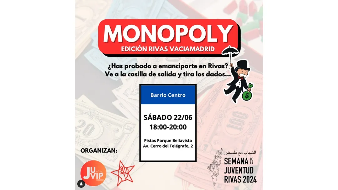 JUVIP y Juventudes Socialistas organizan un Monopoly