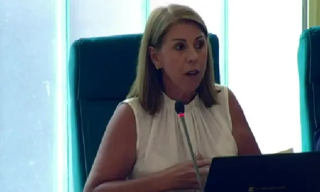 Janette Novo (PP) en el último pleno antes de las vacaciones de verano del 2024.