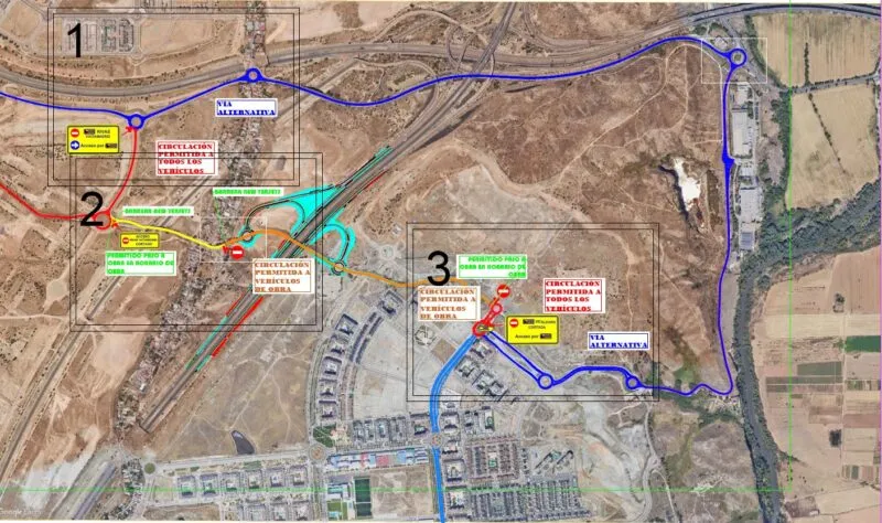 Obras M-50: se alarga dos semanas el corte al tráfico de la M-823