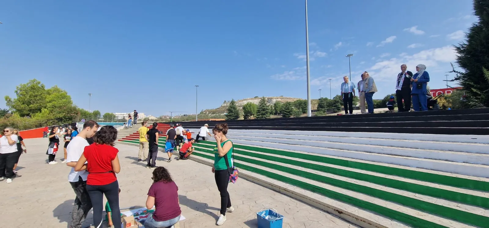 Repintan la bandera palestina