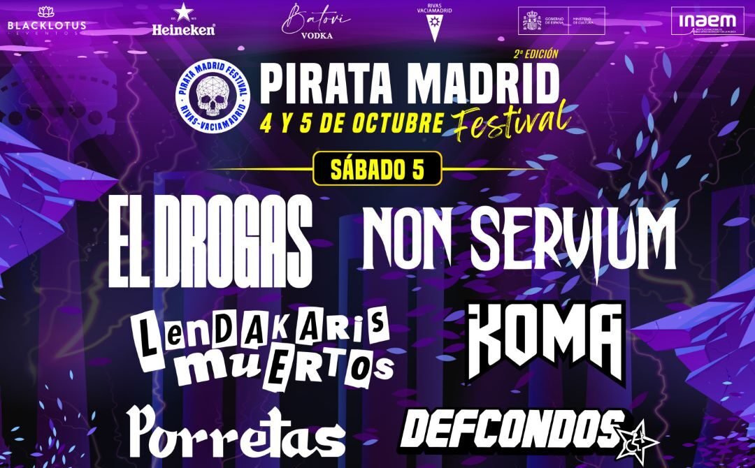 pirata rivas Dos festivales imprescindibles en el Auditorio Miguel Ríos