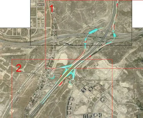 Acceso M50 Rivas Foto del acceso a la M-50 por Rivas.
