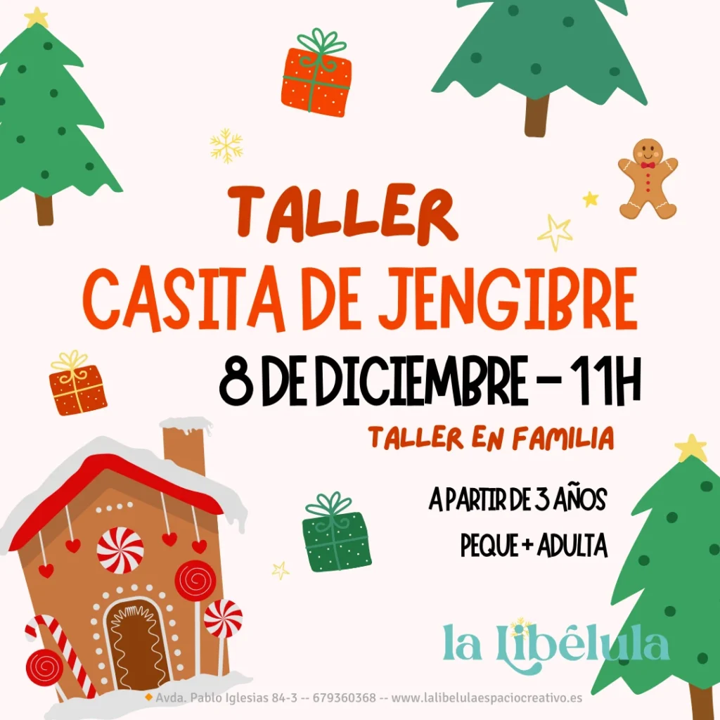 ¿Hay algo más navideño que un taller para hacer una casita de jenjibre?