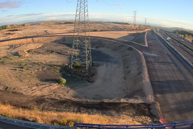 M50Avanza_28-OCTUBRE_ Fotografía ofrecida por el Ayuntamiento de Rivas con fecha 28 de ocubre sobre las obras en la M-50.