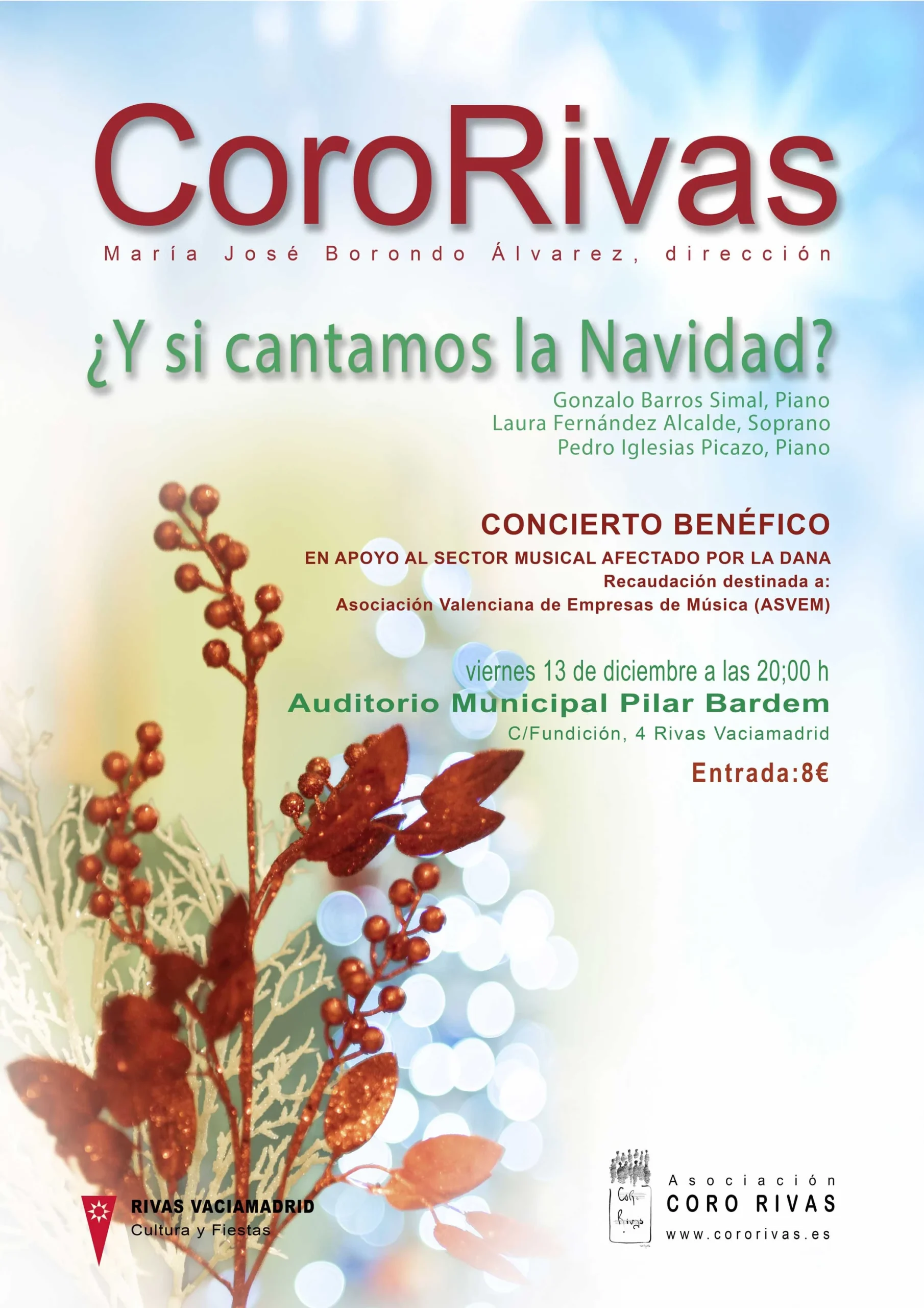 Cororivas-Navidad-2024_Bardem_opt Concierto benéfico por la DANA del Coro Rivas.