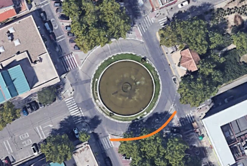 obras de mejora glorieta levante de Rivas