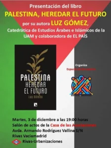 acto libro palestina 3 de diciembre 2024