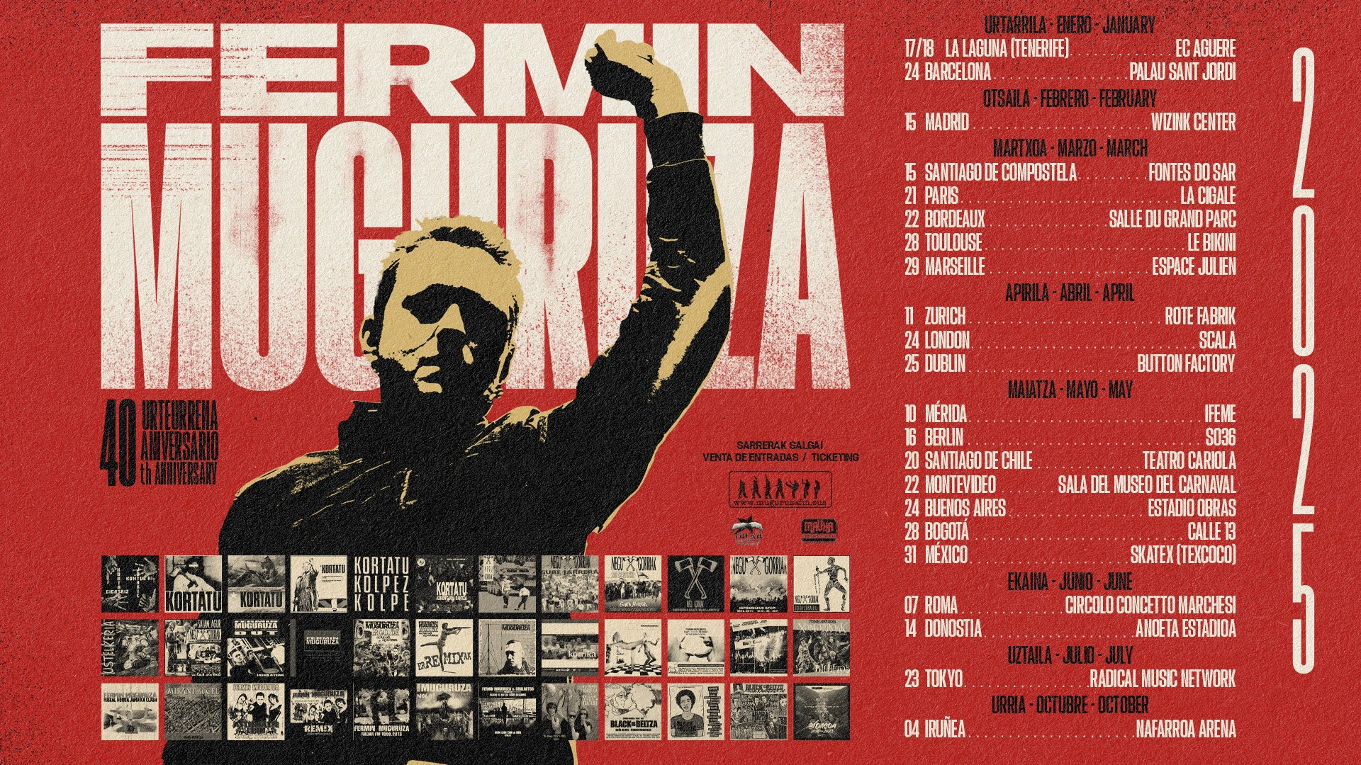 gira fermin muguruza 2024 Fermín Muguruza vuelve a Rivas 20 años después