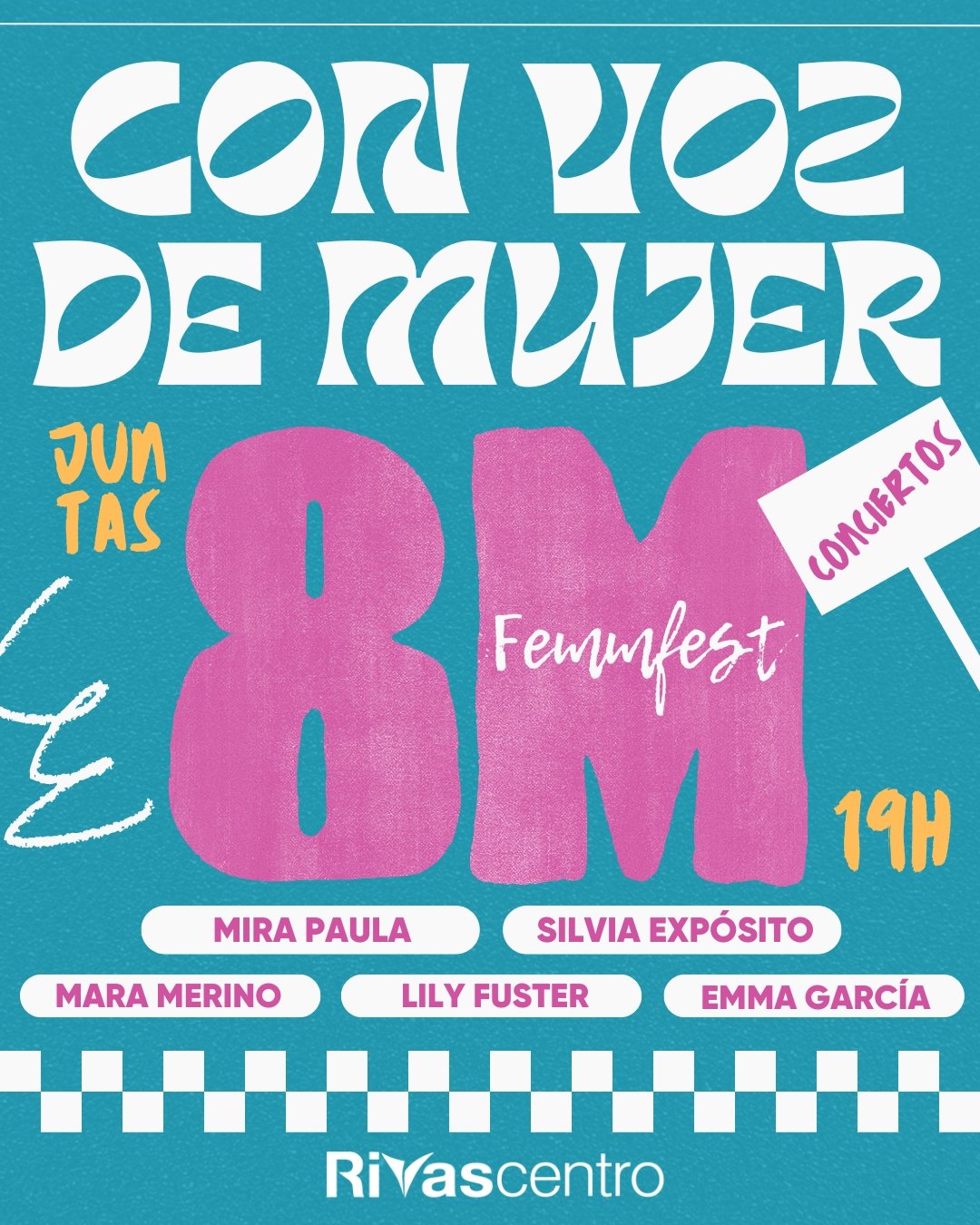 White and Blue Simple Vintage Music Festival Instagram Post - 1