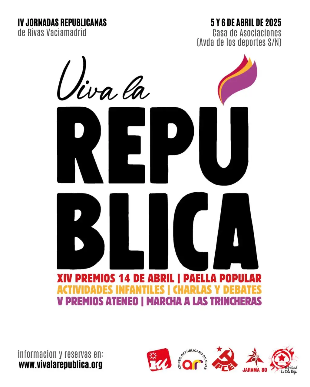 Las Jornadas Republicanas de 2025 llegan cargadas de fiesta, actividades y reivindicación tricolor.