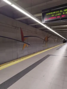 Línea 9 de Metro de Madrid afectada en su tramo de Arganda.