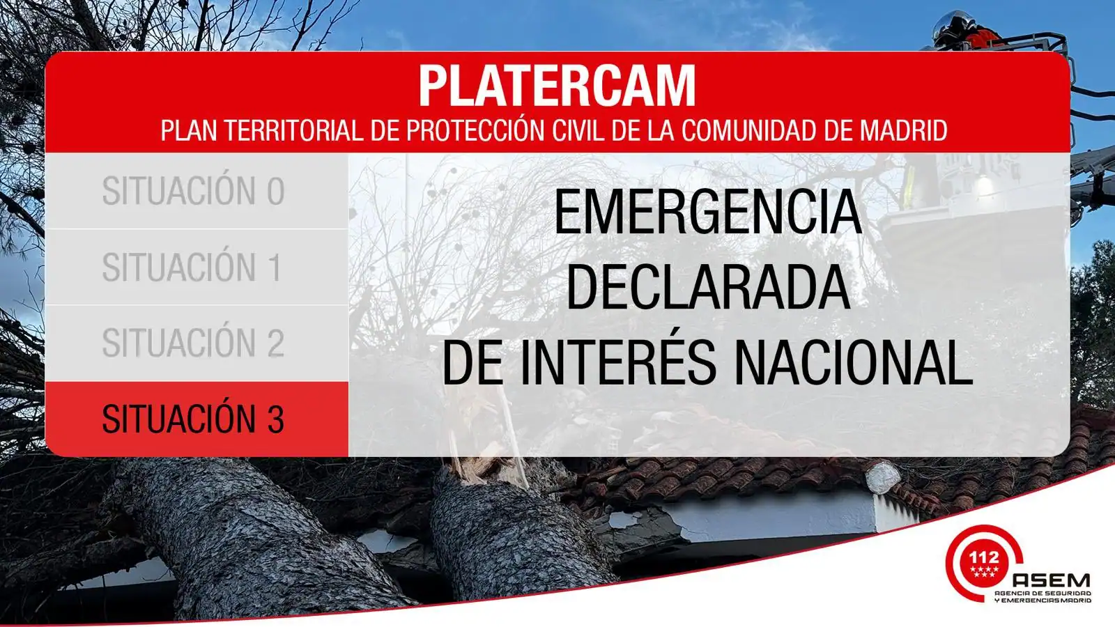 situacionemergencia3CAM El apagón en Rivas tuvo lugar en toda la península ibérica, lo que supuso la declaración de la situación de emergencia.