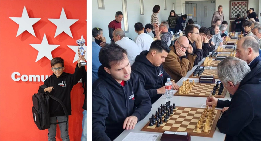 Andres-y-equipo-Rivas-2025 club de ajedrez de Rivas