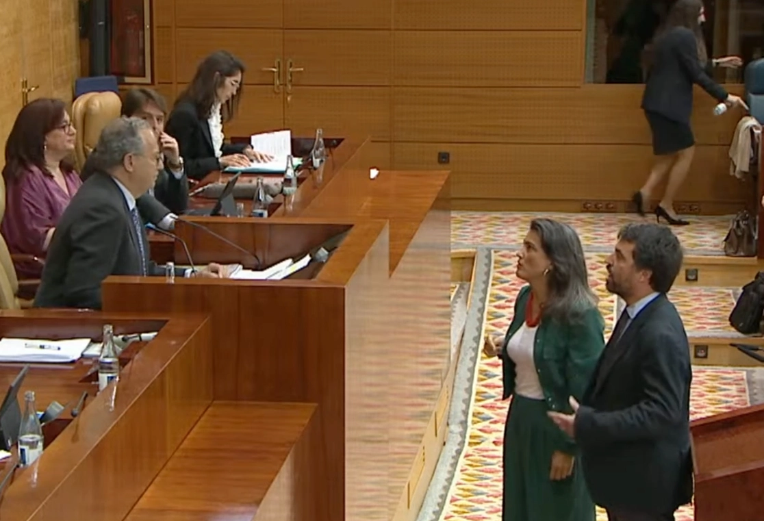 Martinez Abarca y Bergerot discuten con Ossorio Ossorio censura a Más Madrid