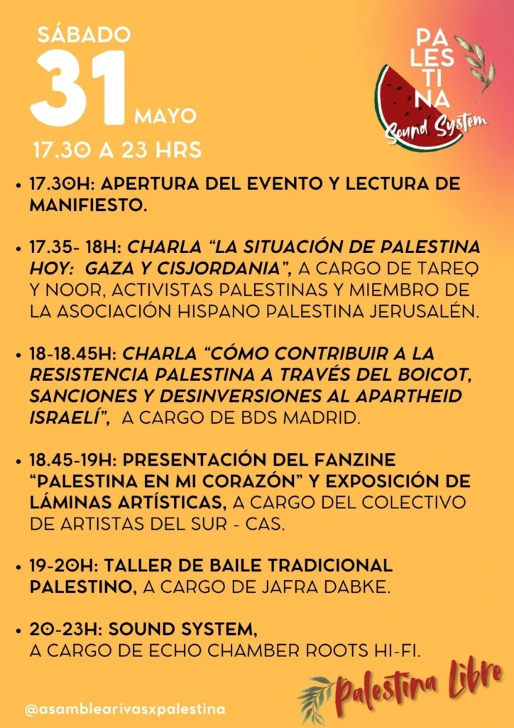 Evento Palestina Sound System