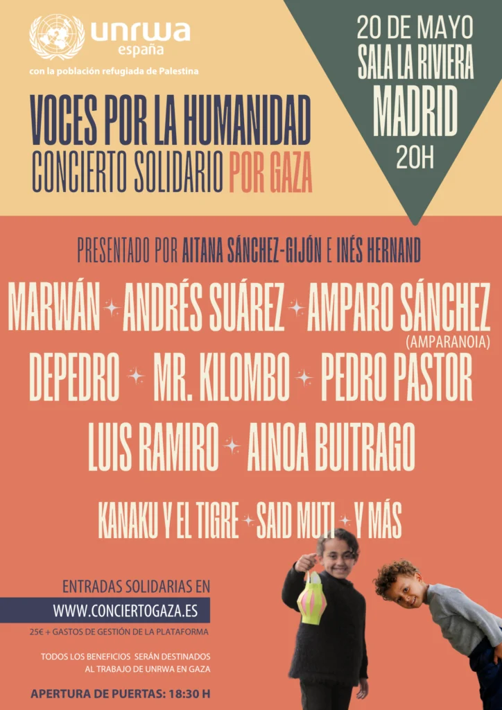 Concierto solidario por Gaza