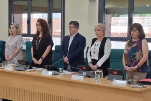 Imagen de los concejales del PSOE en el Pleno de Rivas.