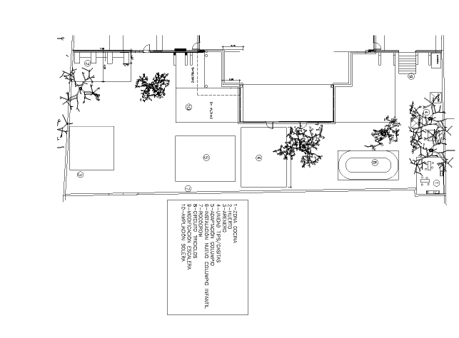 Plano de la intervención en las aulas del semisótano