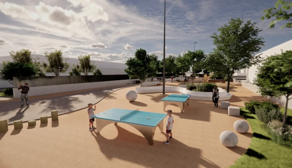 Imagen de cerca de cómo quedaría el proyecto tras finalizar el proyecto en La Luna.