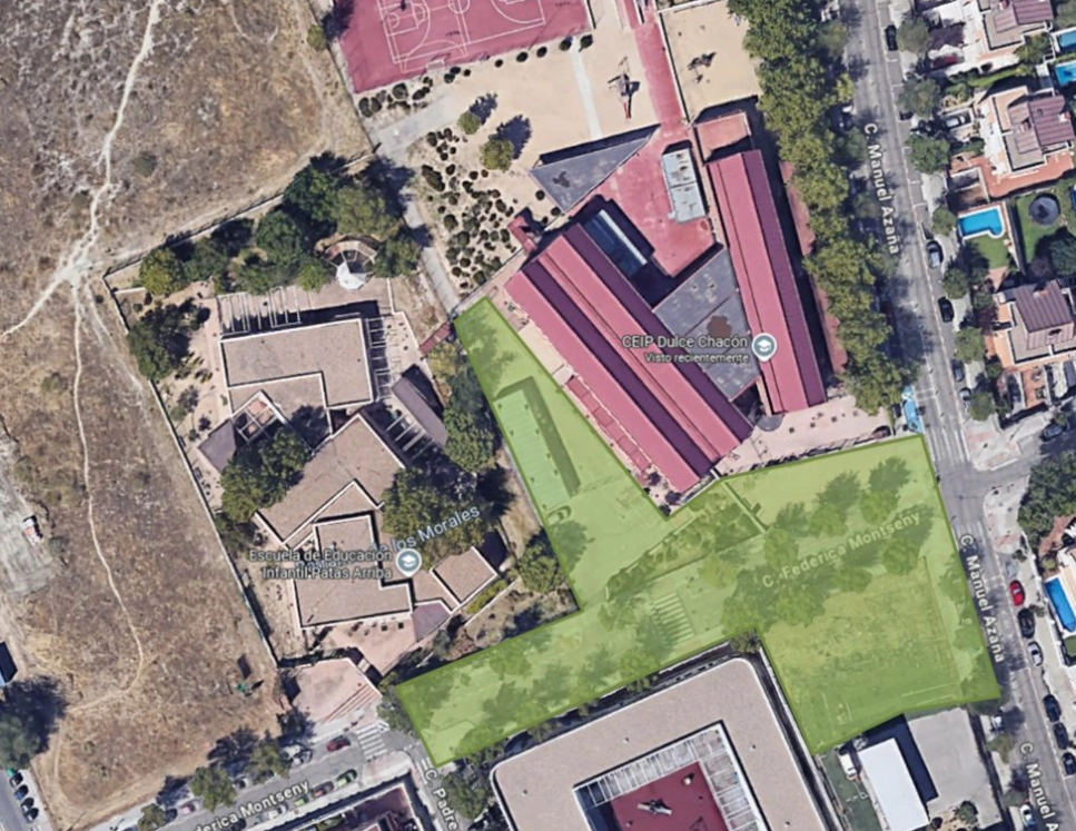 Rivas peatonalizará el entorno del CEIP Dulce Chacón