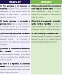 Debilidades y amenazas de Rivamadrid