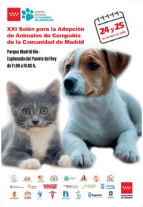 Cartel del XXI Salón para la Adopción de Animales de Compañía de la Comunidad de Madrid