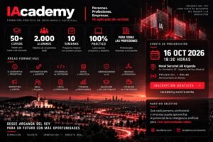 Gráfico de presentación de IAcademy en Arganda del Rey