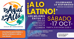 Cartel del concierto A Lo Latino en Platea Café Teatro