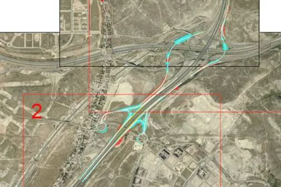 Foto del acceso a la M-50 por Rivas.