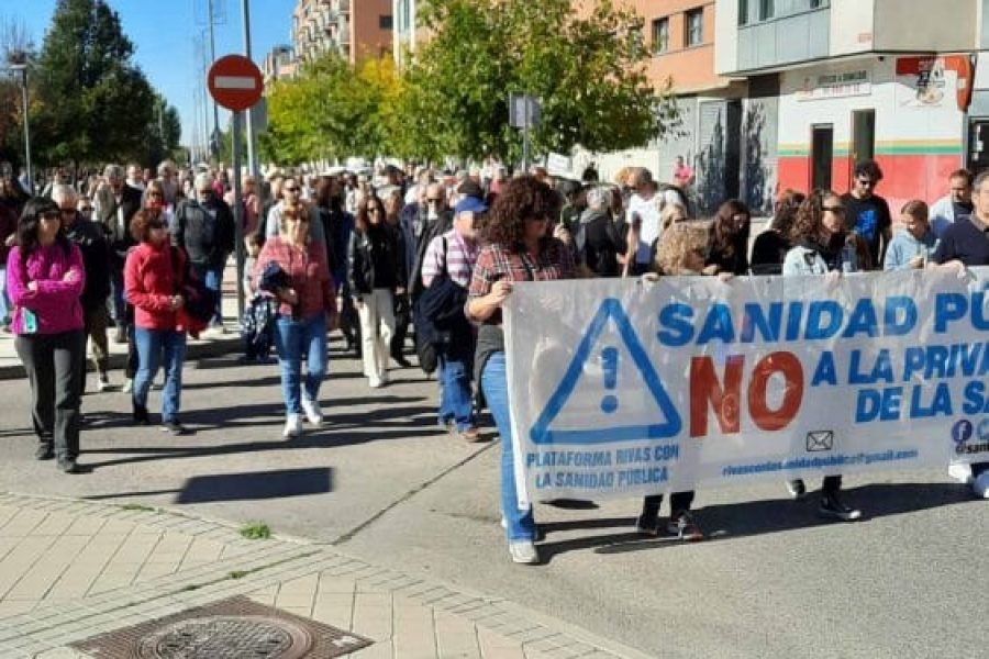 Manifestación en La Luna por la Sanidad Pública | Foto: José Ignacio Elizondo