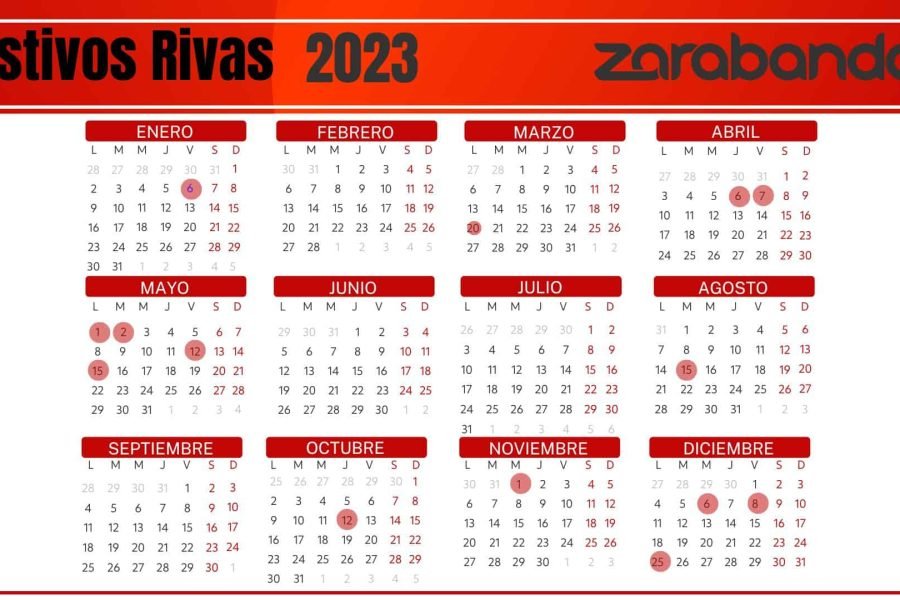 Calendario Laboral Rivas 2023