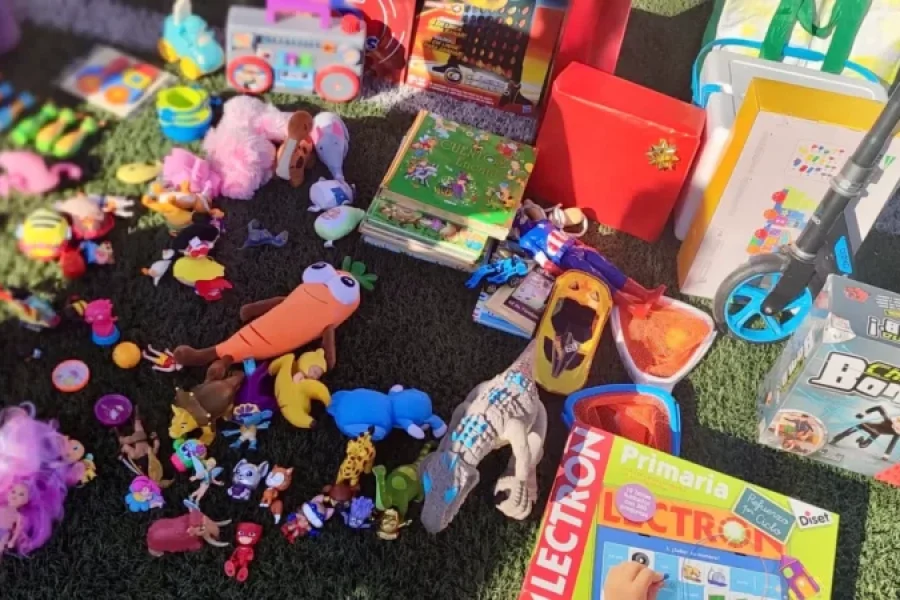 Una muestra de algunos de los juguetes recogidos que repartirá la RRAR a familias vulnerables.