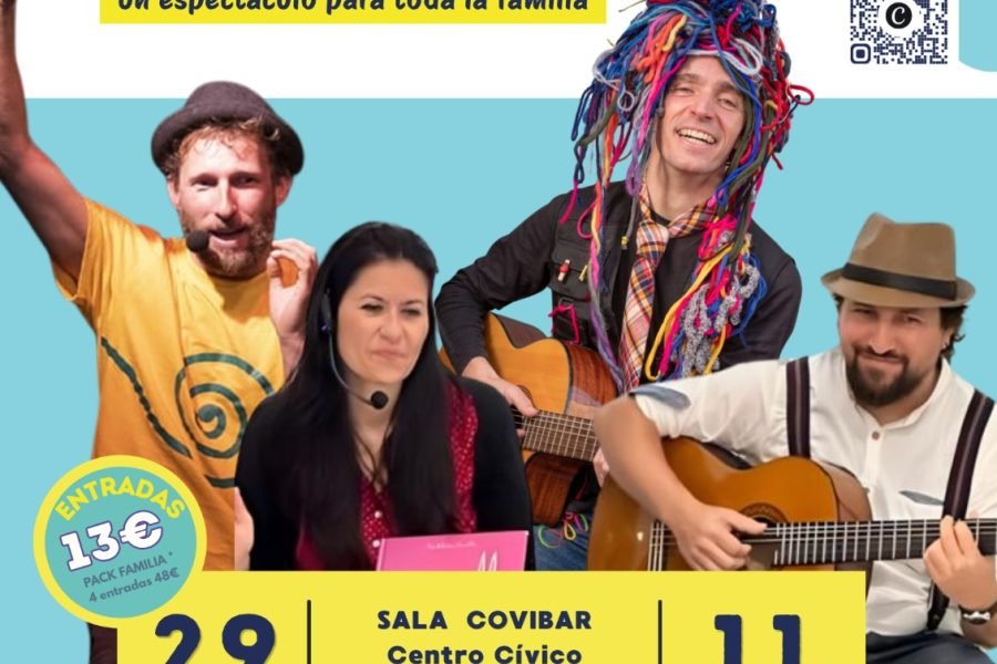 Cartel de Rivas Molón con los artistas Caracolino, En Clave Menor y Vagavatú, Sala Covibar, 29 de noviembre