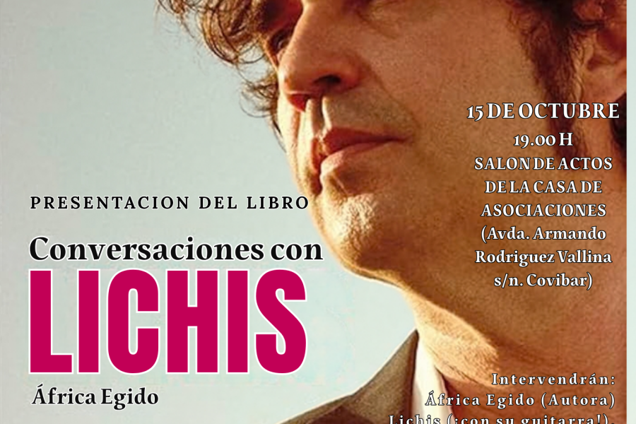 Cartel de la presentación de «Conversaciones con Lichis» en Covibar