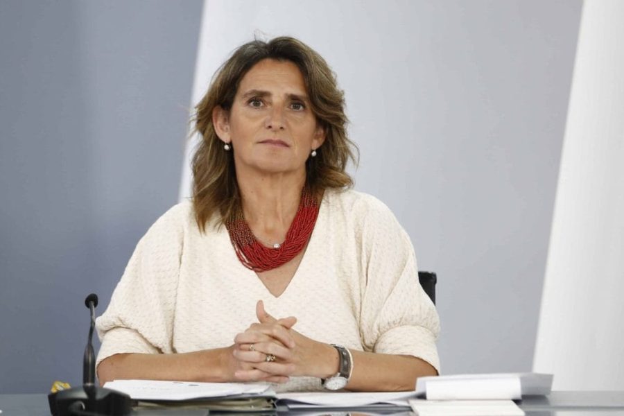 La vicepresidenta Teresa Ribera, en el Consejo de Ministros que aprobó las medidas | Foto de Pool Moncloa