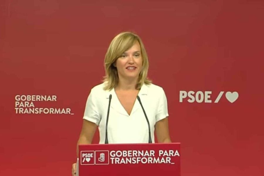 Pilar Alegría, en rueda de prensa | Foto: PSOE