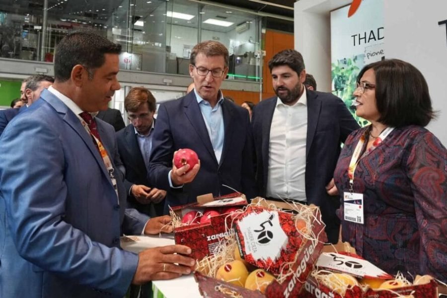 Feijóo visita la Feria Internacional de las Frutas y Hortalizas Fruit Attraction 2023 en Ifema | Foto de David Mudarra/PP