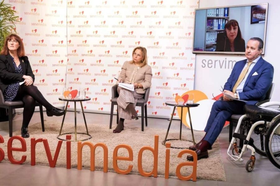 Los expertos participantes en el diálogo de 'Discamedia.es' | Foto de Jorge Villa/Servimedia