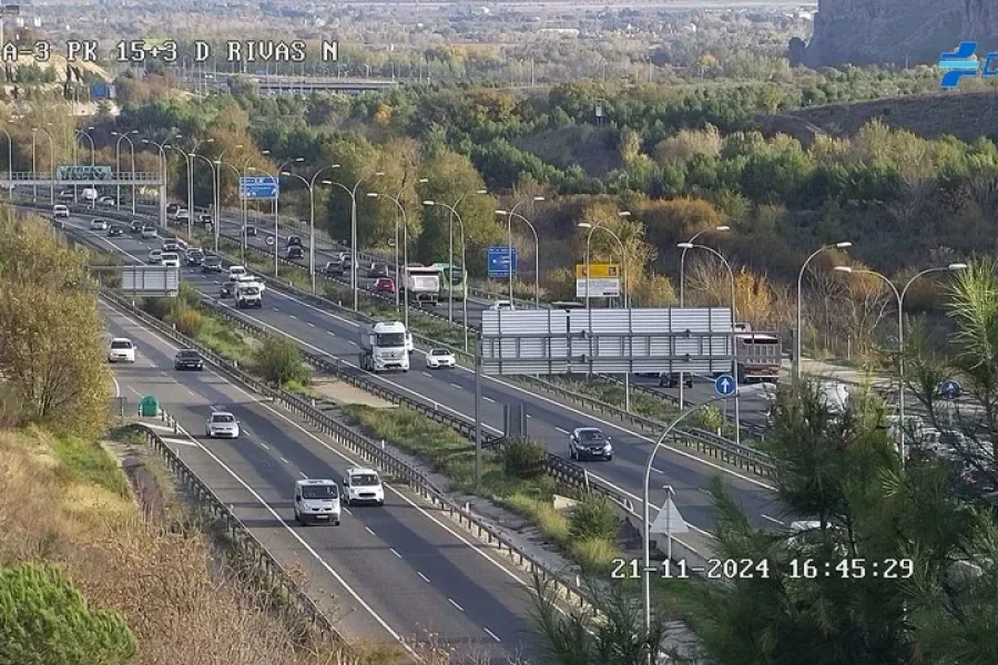 La A-3 permanecerá cerrada la noche del sábado