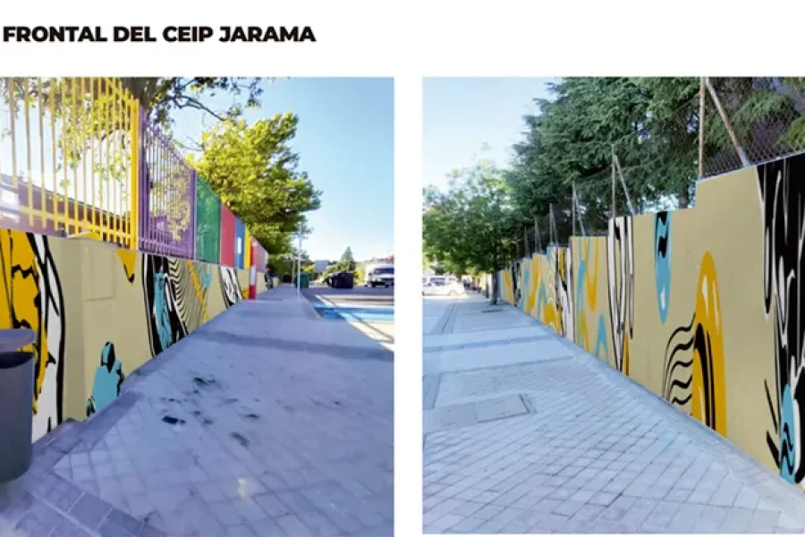 'El arte de jugar' rodeará el colegio Jarama