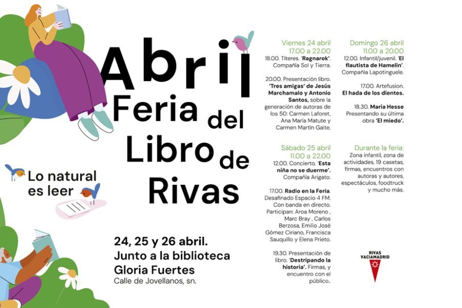Programación de la Feria del Libro de Rivas 2026 / Ayuntamiento de Rivas