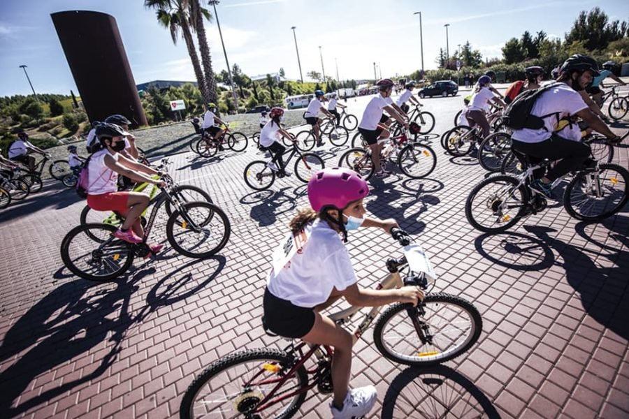 Participantes en la Fiesta de la Bicicleta de Rivas, en 2021.| Foto: Ayto Rivas