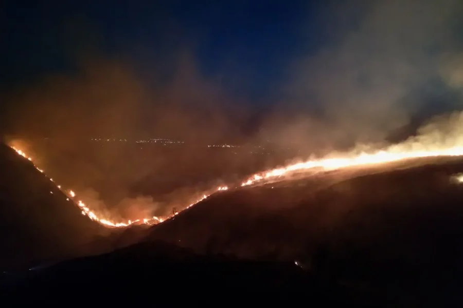 Controlado el incendio forestal de Rivas